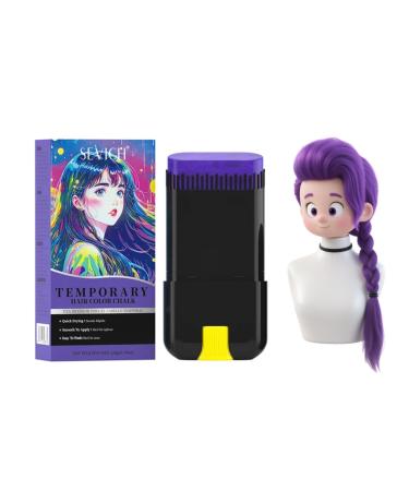 Cire capillaire temporaire - Coloration pour cheveux jetable s chage rapide et lavable - Coloration de cheveux DIY pour Halloween Cosplay - Couleur longue dur e et facile nettoyer - Cire capillaire lilas