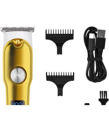 Hair Clipper Cordless Barber Grooming Sets Rechargeable Hair Clipper with Guide Combs Gold Metal Incisive Lightweight Electric Hair Trimmer for Home Use 500mAh - Buy Online on GoSupps.com