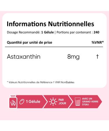 WeightWorld Astaxanthine 8 mg 240 g lules - Buy Online on GoSupps.com