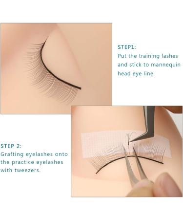 OBEYA 25 Pairs Practice Lashes for Eyelash Extensions - Self-Adhesive Training Strips and Supplies - Buy Online on GoSupps.com