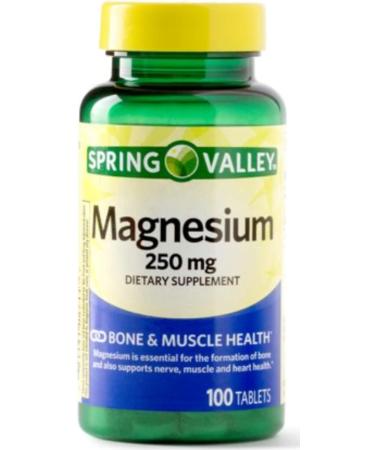 Spring Valley Magnesium 250mg - 100 Tablets | Essential Mineral Supplement - Buy Online on GoSupps.com