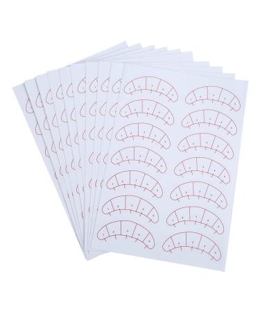 DEWIN Eye Mapping Stickers Lash Map Under Eye Stickers Eyelashes Stickers for Lash Beginner Training and Practice 140 Pcs / 10-Sheets