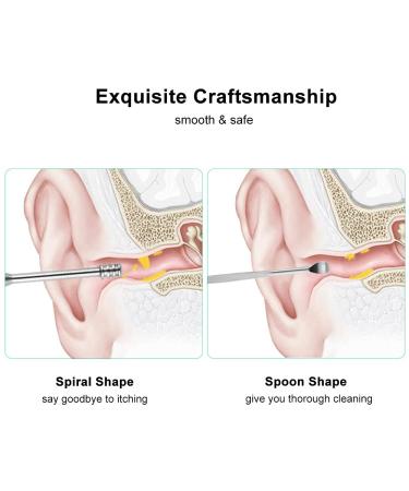 6PCS Stainless Steel Ear Wax Removal Kit - Ear Wax Remover Picks for Ear Care - Buy Online on GoSupps.com