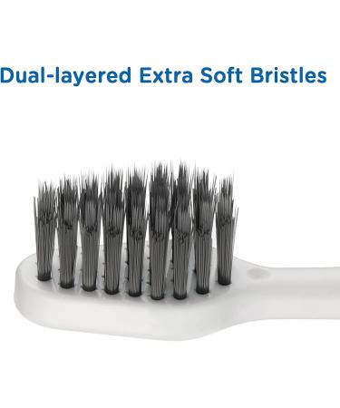Waterpik Charcoal Brush Heads - Extra Soft Bristles - 4 Count - Black - Buy Online on GoSupps.com