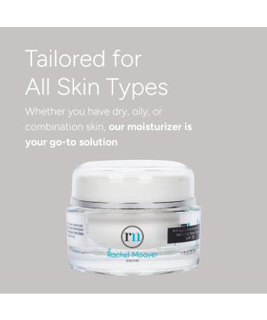Rachel Moayer Skin RM Anti-Aging Face Cream - AHA 12% Acne Control & Anti-Wrinkle Moisturizer for Men & Women | Hydrating Peptide & Collagen Boosting - Buy Online on GoSupps.com