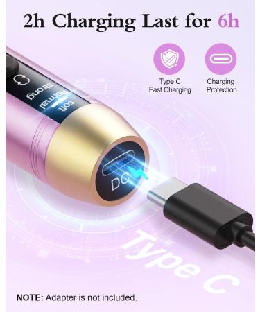 Subay Cordless Rechargeable Nail Drill with 12 Bits - Professional Electric File for Nails, Manicure Pedicure Kit - Gifts for Women and Moms - Pink - Buy Online on GoSupps.com