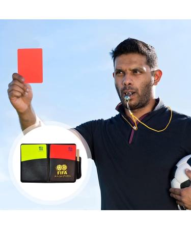 Namis Referee Set - Metal Whistles Red & Yellow Cards Complete Coach Kit for Football Games - Buy Online on GoSupps.com