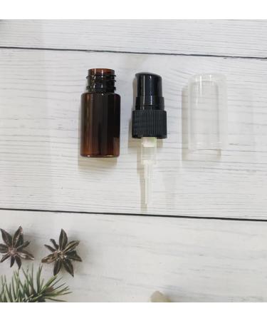 erioctry 10ML Portable Empty Refillable Bottle Cream Shampoo Lotion Treatment Pump Bottle with Cap Travel Bottles Toiletries Liquid Container for Cosmetic Make-up Pack of 6 (Brown) - Buy Online on GoSupps.com