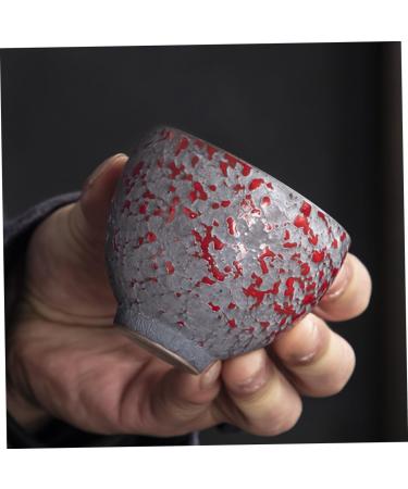 Alipis Cup Chinese Delicate Household Supply Drinking Ceramic Durable Home Tasting Mini Style Kung Ware Red 7X7X5.3CM - Buy Online on GoSupps.com