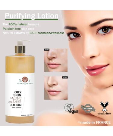 B.O.T. Cosmetics & Wellness - Astringent Tonic Lotion for Oily Skin | Alcohol-Free 500ml | Fast Absorption Hydrating & Purifying | Ideal After-Shave Alternative | Blackhead & Sebum Control - Buy Online on GoSupps.com