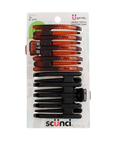 Scunci Inner Teeth Hair Clip - 2 ct