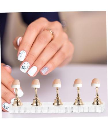 minkissy 2 Sets Nails Tool Show Rack Nail Painting Stand Nail Stand for Press on Fake Nail Holder Press on Nail Holder Nail Stands Nail Art Kits Fake Nail Stand Accessories Acrylic Metal - Buy Online on GoSupps.com