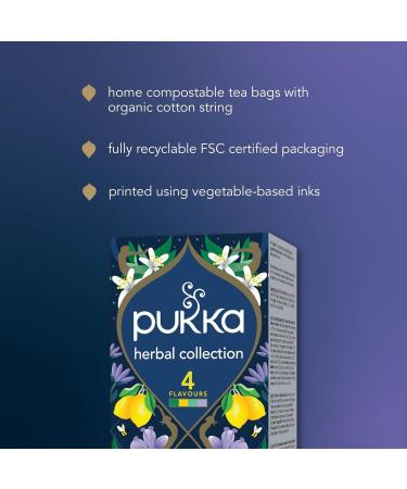  Pukka Pukka Tea - Herbal Collection Herbal Tea Assortment - 2 x 34g net boxes - Buy Online on GoSupps.com