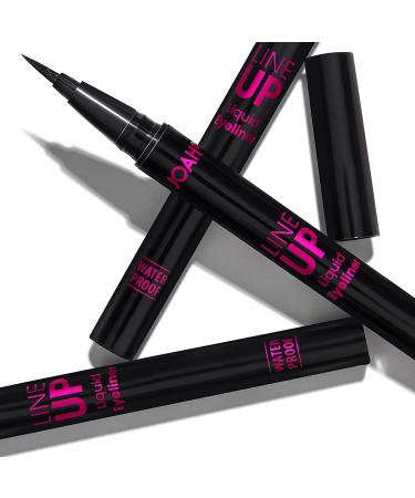 JOAH Line Up Liquid Eyeliner - Waterproof & Smudge Proof Blackest Black | Long Lasting Precision Brush Tip - 1 Count - Buy Online on GoSupps.com