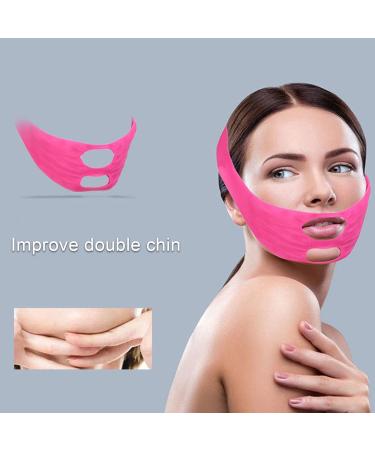 V Shaped Slimming Face Mask - Silicone Facial Lifting Strap for Double Chin Reduction | Contouring & Firming Bandage for Women - Buy Online on GoSupps.com