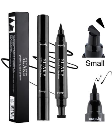 Pencil Eyeliner Eyeliner Pencil and Eyelashes Liquid Smudge Proof Double Tip Long-Lasting Eyebrow Stencil Stamp for Normal False Lashes & Sensitive Eyes Small - Buy Online on GoSupps.com