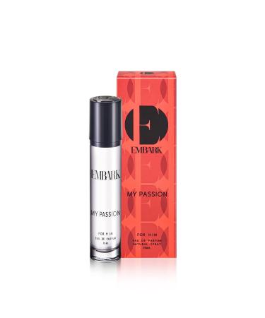 EMB.ARK M.y Pas.sion fo.r Hi.m Perfume for Men - 15ml | Travel Friendly Pack | Premium Eau de Parfum | Musky and Citrus Fragrance