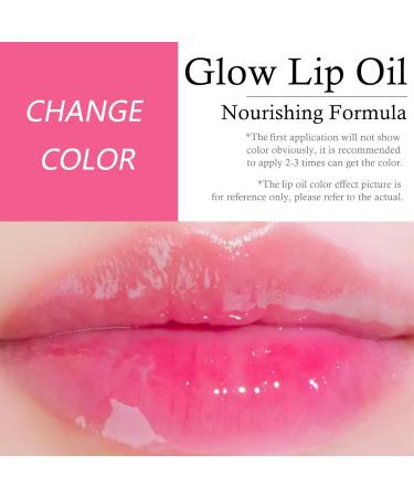 Magic Color Changing Lip Oil V2 - Hydrating Pink Glow Oil for Moisturizing & Plumping Dry Lips - Color Change Effect - Buy Online on GoSupps.com