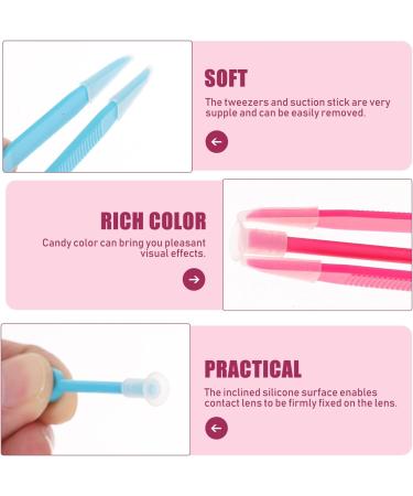 iFundom Contact Lens Tweezers 5pcs Kit - Soft Tip Insertion & Removal Tool - Buy Online on GoSupps.com