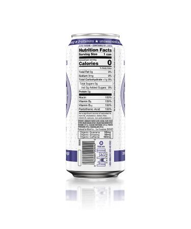 Hiball Clean Energy Seltzer Water - Caffeinated Sparkling Water with Vitamin B12 & B6 - Sugar Free - 8 Pack (16 Fl Oz each) - Blackberry Flavor - Buy Online on GoSupps.com