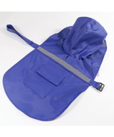 Ocsoso Dog Coat - Waterproof Rain Jacket with Hood for Medium Dogs | Adjustable Raincoat for Puppies & Cats (Blue Size L) - Buy Online on GoSupps.com