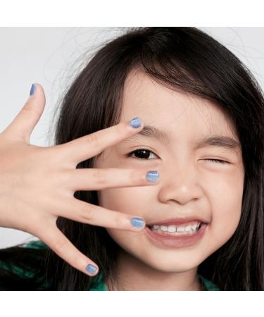 Minico Premium Kinder Nailack Glitter Blue - Removable Child-Friendly Vegan & Sustainable | Water-Based Dermatologically Tested - Buy Online on GoSupps.com