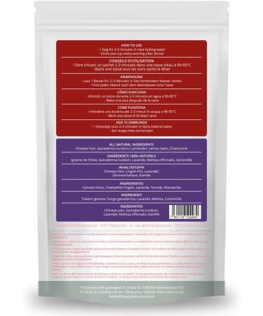  Happy Detox Tea Pure Night - Sleep Tea - Relaxation - Anti-Stress - Happy Detox Tea - 28 Sachets - 4 Week Cure - Buy Online on GoSupps.com