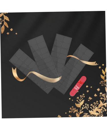 VINTORKY 10 Sheets Nail Stickers Nail Polish Sticker Clear Gel Strip Nail Art Sticker Gel Transparent Nail Strips Clear Fingernail Polish Semi Cured Gel Nail Wrap Kit Gels Double Sided Tape - Buy Online on GoSupps.com