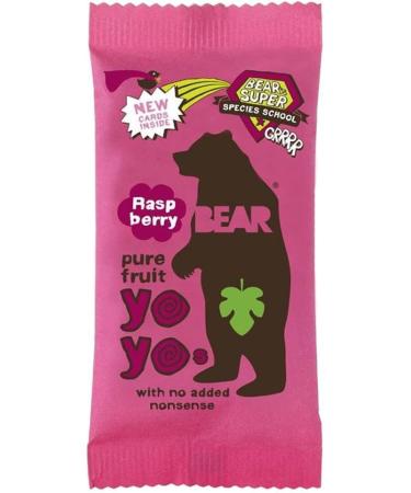 Bear | Yoyo Pure Fruit Rolls-Raspb'ry | 7 x 20g - Buy Online on GoSupps.com