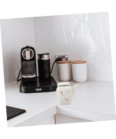 Milisten Ceramic Soy Sauce Pot Ceramic Vinegar Bottle Oil Container Gravy Boat Sauce Container Olive Oil Dispenser Oil Jug Maple Syrup Dispenser Oil Jar Ceramics White With Handle Seasoning 8X7.5X5CM White - Buy Online on GoSupps.com