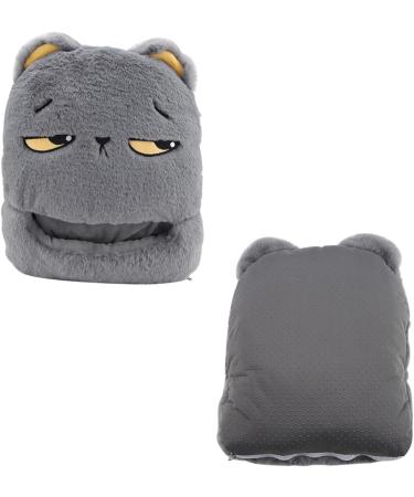 Haofy USB Foot Warmer - Cartoon Pattern Electric Heating Slippers for Home Travel & Office | Stay Cozy with Gray Warm Souls - Buy Online on GoSupps.com