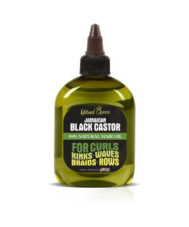 SFC Natural Queen 99% Natural Jamaican Black Castor Hair Oil 7.78 oz. - Hair Oil for Curly  Kinky  Wavy Hair  Braids & Cornrows