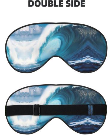 SSIMOO Big Sea Wave HD Soft Sleep Eye Mask | Breathable Travel Eye Patch for Women | Ideal for Relaxation & Comfort - Buy Online on GoSupps.com
