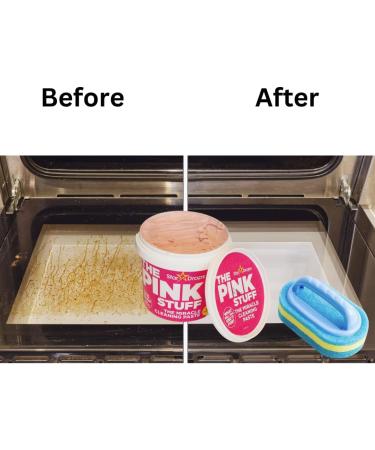 The Pink Stuff Miracle Cleaning Paste cleaning bundled with hand held cleaning scrubbing brush great for kitchen pans bathrooms and floors. Multipurpose hold house cleaner and stain remover - Buy Online on GoSupps.com