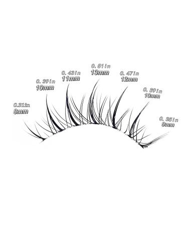 Manga Lashes Clear Band | 3D Spiky Anime Wispy False Eyelashes - 5 Pack - Buy Online on GoSupps.com