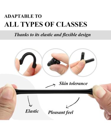 Ksjehw Silicone Anti-Slip Covers for Glasses - 20 Pairs Comfort Brackets & Ears - Ideal Accessories for Glasses & Sunglasses - Buy Online on GoSupps.com