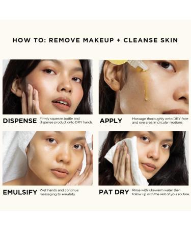 HALEYS Vegan Cleansing Oil | Gentle Waterproof Makeup Remover | Korean Formula for All Skin Types | Olive Oil & Vitamin E | Unclogs Pores & Nourishes Skin - Buy Online on GoSupps.com