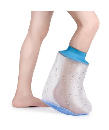 Fasola Non-slip Cast Cover Foot Cast Protector Waterproof Ankle Adult for Shower Reusable Cast Bag for Broken Foot Toes Keep Bandage/Plaster Dry S-Foot Waterproof/Non slip