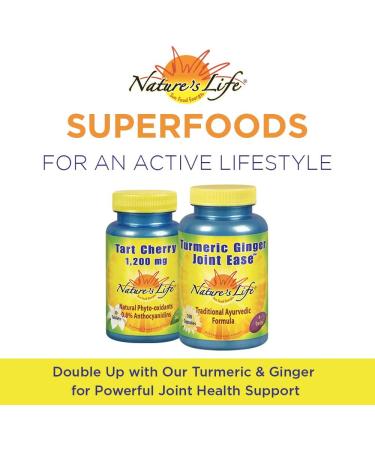 Nature's Life Tart Cherry 1200 mg - 30 Tablets for Joint Support & Antioxidant Power - Buy Online on GoSupps.com