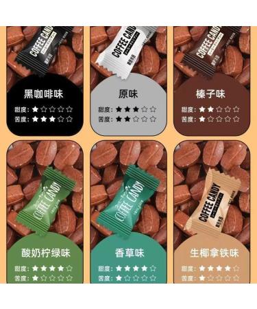 6 flavors of coffee candy Chewing coffee candy Nut Snacks Coffee flavored snacks Ready to eat Office Snacks Coffee Flavored Candy Wedding Candies coffee fondant (Mixed Flavors 6 box) Mixed Flavors 6 box - Buy Online on GoSupps.com