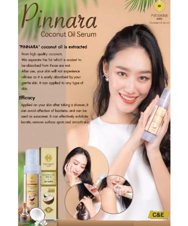 PINNARA Coconut Oil Serum Vitamin C & E for Face Hands Body and Hair 85ml by Tuki Naturals - Buy Online on GoSupps.com