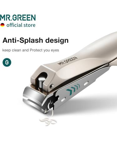 Buy MR.GREEN Stainless Steel Nail Clippers - Anti Splash Fingernail Cutter | Bionics Design Manicure & Pedicure Tools - Buy Online on GoSupps.com