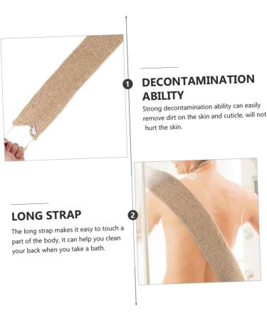 Extra Long Handled Bath Scrubber & Loofah Gloves - Exfoliating Back Brush & Shower Accessories for Spa-Like Clean | International Shipping - Buy Online on GoSupps.com