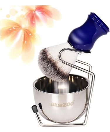 Minkissy 3-Part Shaving Set - Stainless Steel Bowls & Brushes for Beard Care | Best Shaving Accessories Online - Buy Online on GoSupps.com