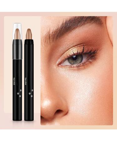 Cream Eyeshadow Stick Highlighter Eyeshadow Pencil Crayon Glitter Eyeshadow Stick Long Lasting Waterproof Eye Shadow Highlighter Stick Make Up Eyeshadow Shimmer Stick (#09 Violet) - Buy Online on GoSupps.com