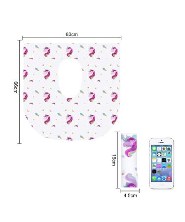 PaperKiddo 20 Pack Unicorn Design Disposable Toilet Seat Covers - Waterproof & Extra Large - Perfect for Kids & Adults - Individually Wrapped for Travel - Ideal for Potty Training - Home & On-the-Go - Buy Online on GoSupps.com