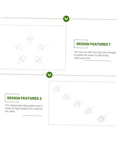 Hemoton 30 Pcs Ear Cleaning Nozzle Kit - Ear Wax Removal Tips and Washer Tool - Disposable PVC Transparent - Cleaning Supplies - Buy Online on GoSupps.com