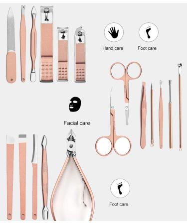 Professional 18-in-1 Stainless Steel Manicure Set for Nail Care & Grooming - Includes Ingrown Toenail Clipper, Pedicure Kit, Toe Nail Cutter, Thick Nail Scissors, and Cuticle Trimmer - Buy Online on GoSupps.com