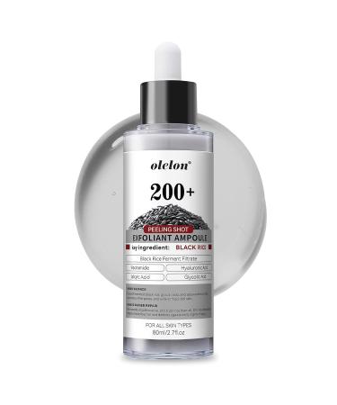 Dcsily Peeling Shot Glow Rice Ampoule Duo Day & Night - Skin Peel & Hydration Shot for Face and Body Black Rice