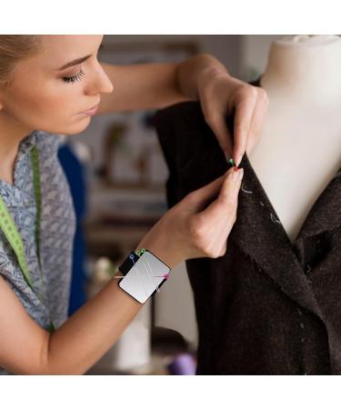 Zhwkelvs Magnetic Wristband for Hair Stylist Pin Wristband Wrist Pin Holder Braiders Wristband for Gel Silicone Sewing Pincushion Easy Install Easy to Use - Buy Online on GoSupps.com